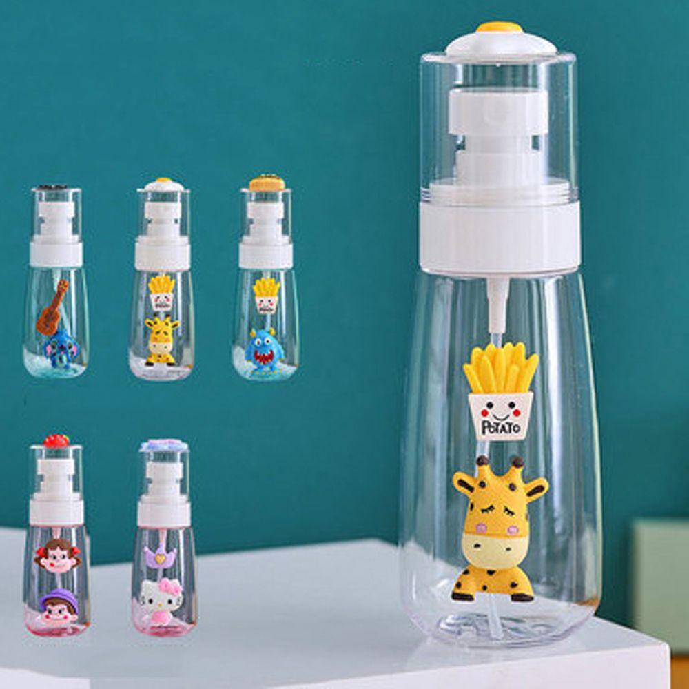 [Elegan] Kartun Spray Bottle Portable 60ML/100ML Travel Shampoo Shower Gel Botol Parfum