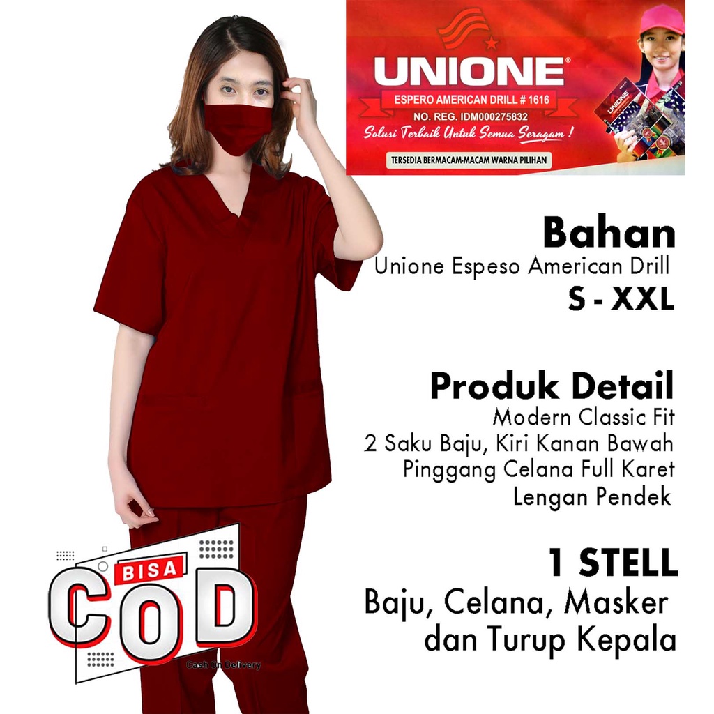 SETELAN BAJU OKA | SERAGAM 1 SET BAJU OK | BAJU JAGA | BAJU PERAWAT OKA | SERAGAM JAGA PERAWAT