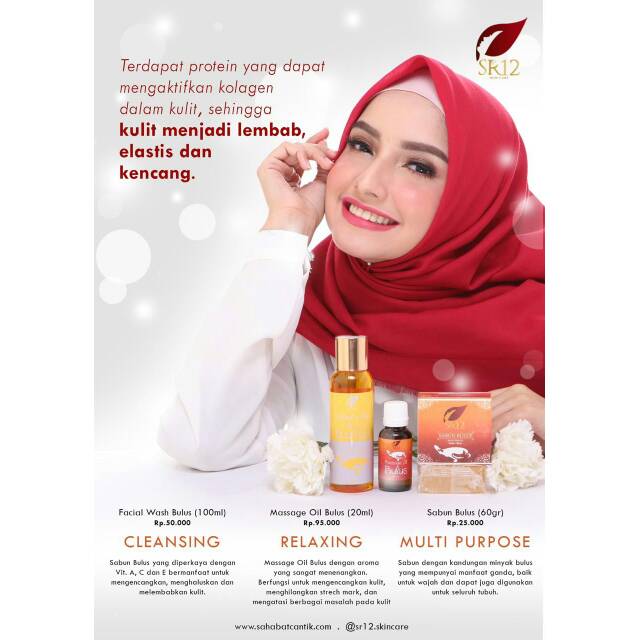 TERLARIS Trio bulus sr12 / sabun bulus sr12 / minyak bulus sr12/ facial wash bulus sr12