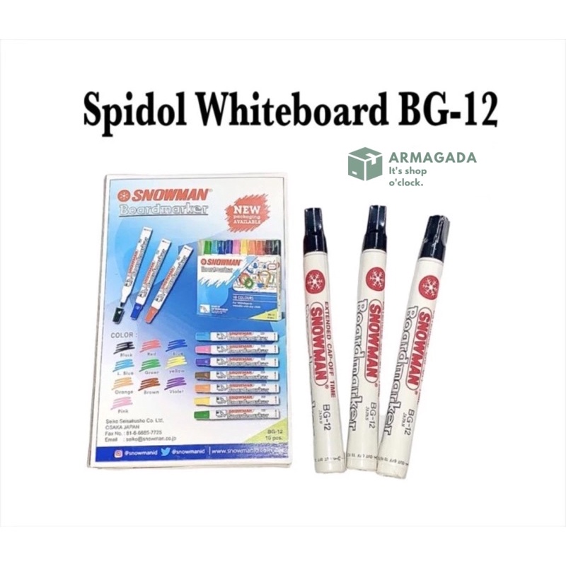 

(ECER) Spidol Papan Tulis / Marker Whiteboard Snowman BG12 ORI