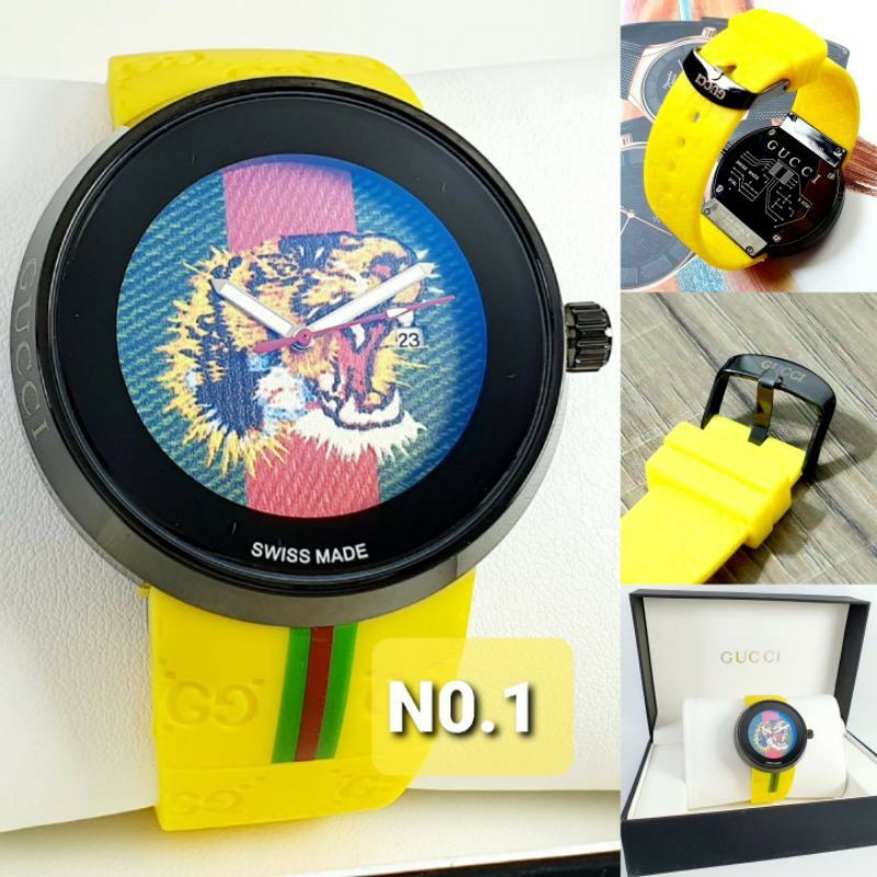 Jam Tangan Analog Pria Gucci SN1048BB Tiger Grade Ultimate Premium