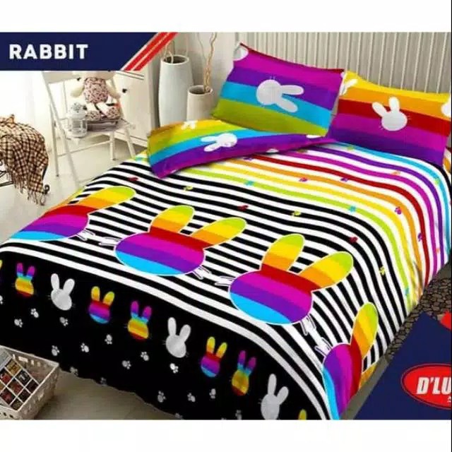 sprei kintakun d'luxe 160x200 / 180x200 rabbit
