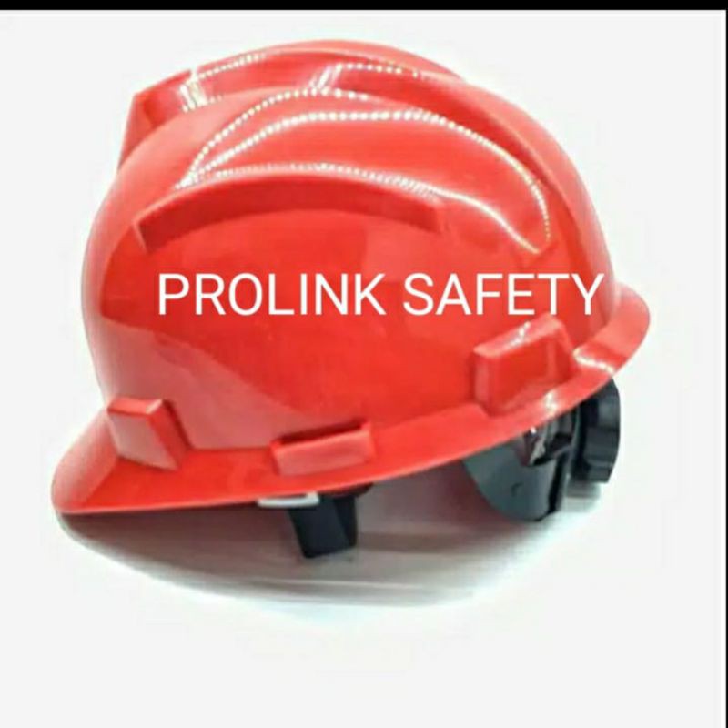HELM ((MERAH)) SAFETY PROYEK FASTREK PUTAR MERAH