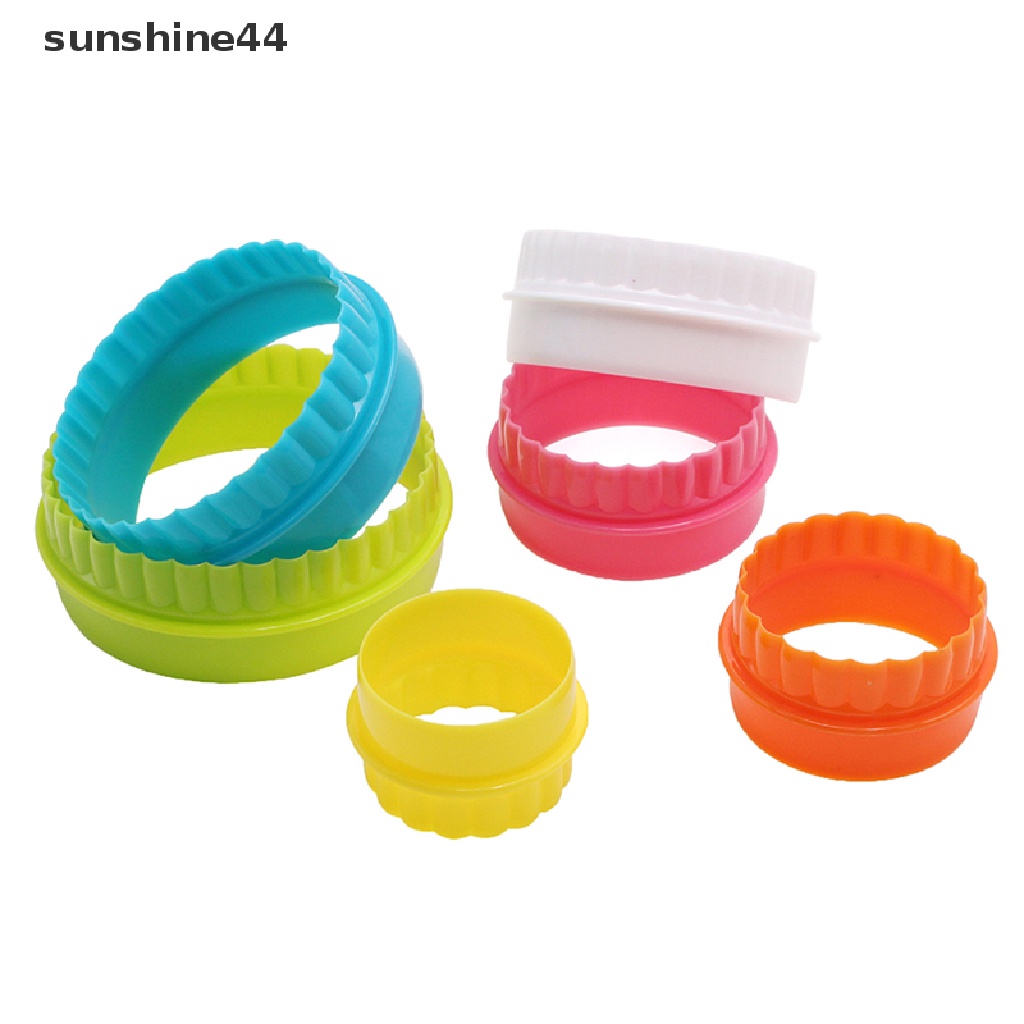 Sunshine 6 / 8Pcs Cetakan Kue / Fondant Diy Bentuk Bunga Bulat