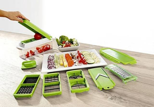 Genius Nicer Dicer Plus Alat Pemotong Buah Sayur Serbaguna Multifungsi - Alat Masak - Alat Pemotong