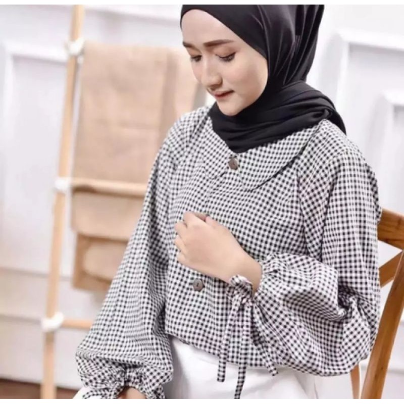 KARIN BLOUSE / ATASAN TERBARU / blouse lucu / lengan balon