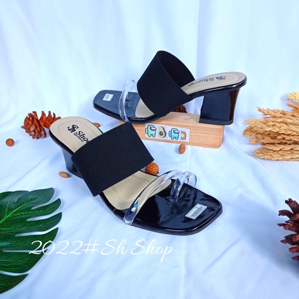 Promo Sandal Heels Wanita Terbaru / High Heels Termura / Snadal Hak Tahu Wanita 5 cm / Sandal Wanita Original / Sandal Wanita Korea