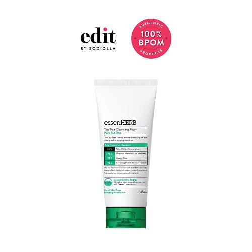 

EssenHerb TEA TREE Foam Cleanser 150ml - Edit by Sociolla