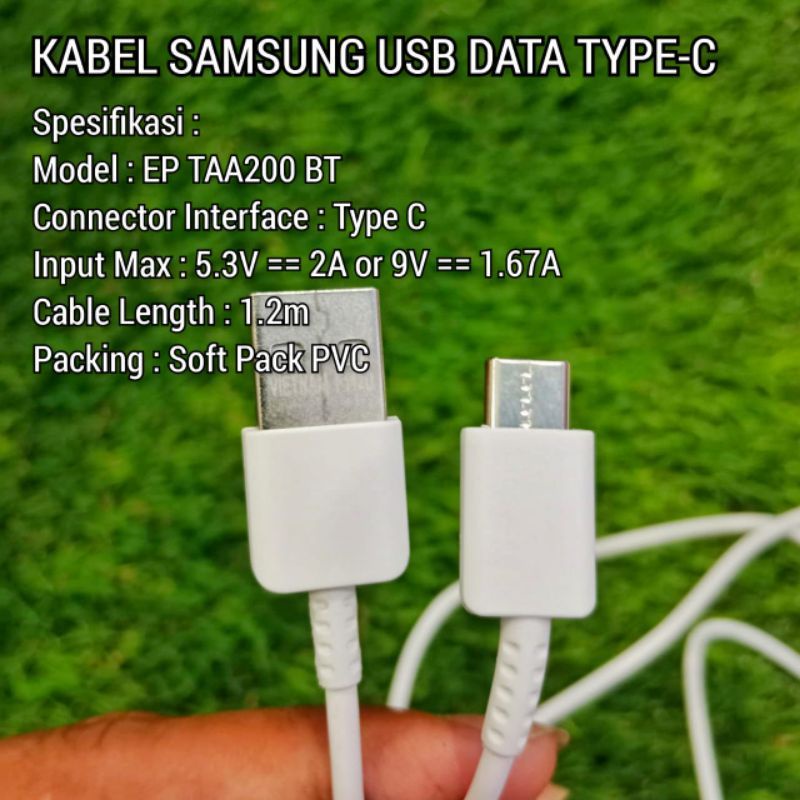 KABEL DATA SAMSUNG TYPE C FAST CHARGING PREMIUM QUALITY DATA CABLE USB TYPE C SAMSUNG A12/A13/A14/M21/M31/A31/A51/M30S/A8/A22/A32/A22/A23/A24