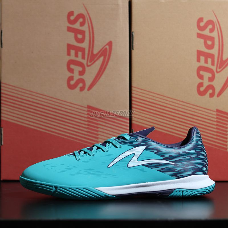 Specs Sepatu Futsal Accelerator Alpha Pro IN - Aqua/Astral Aura/White