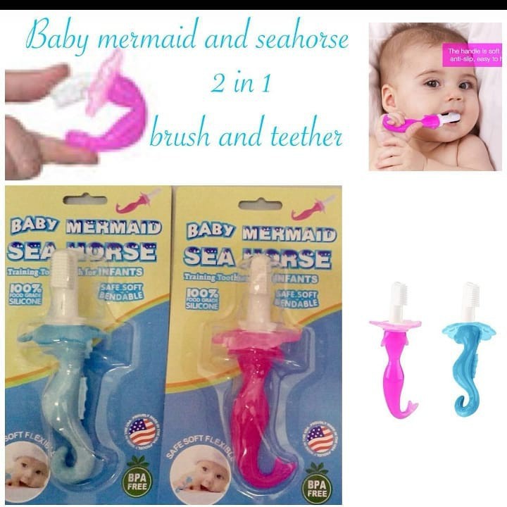 GIGITAN BAYI KUDA LAUT DAN DUYUNG / TEETHER BABY MERMAID SEA HORSE 112896