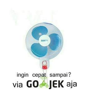 Bisa COD Kipas Angin Dinding/Desk Fan SANEX Dinding 16 Inch Garansi Termurah.