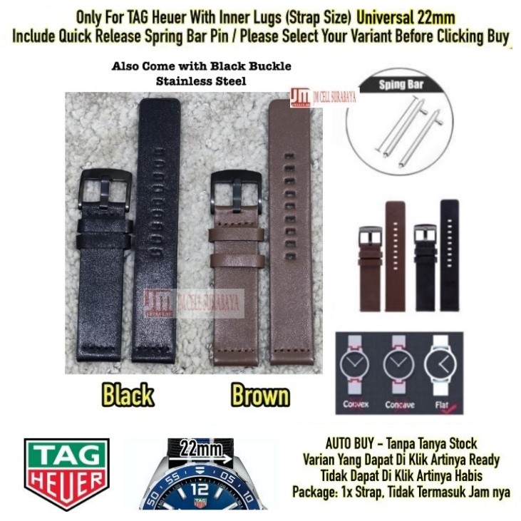 Tali Jam Watch Strap TAG Heuer 22mm Quick Release - Modern Leather