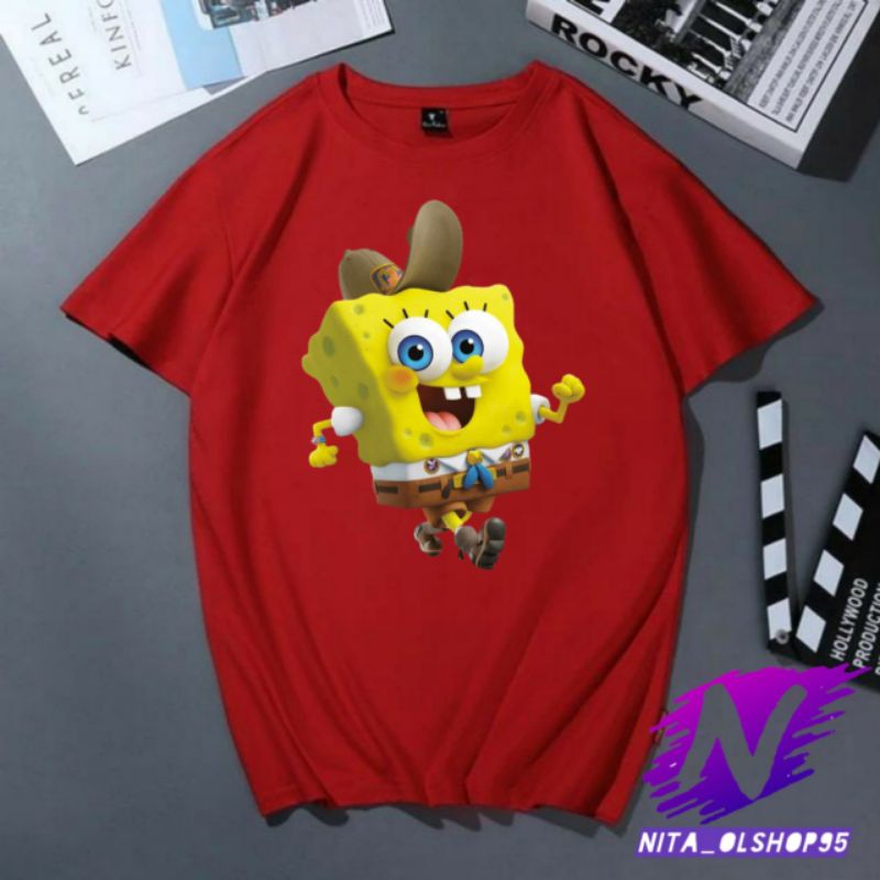 baju Spongebob kaos anak kartun Spongebob kecil