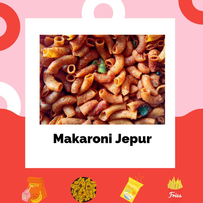 

Makaroni Pedas Jeruk Purut - Makaroni Kering - Snack Cemilan Jajan Kiloan