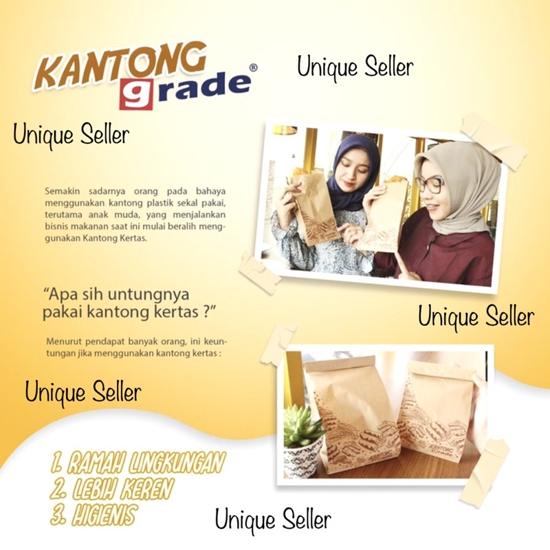 Kantong Kertas Grade 13x8x25 cm isi 100 pcs PUTIH / Paper Bag PUTIH Grade  / Paperbag Paper Bag Putih Makanan Sayur Kentang Ayam Pok Pok