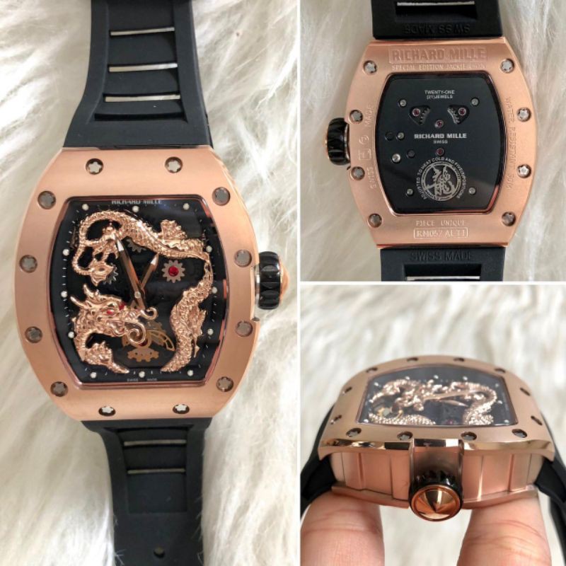 JAM TANGAN COWOK RM DRAGON  PHOENIX AUTOMATIC SWISS CLONE 1.1