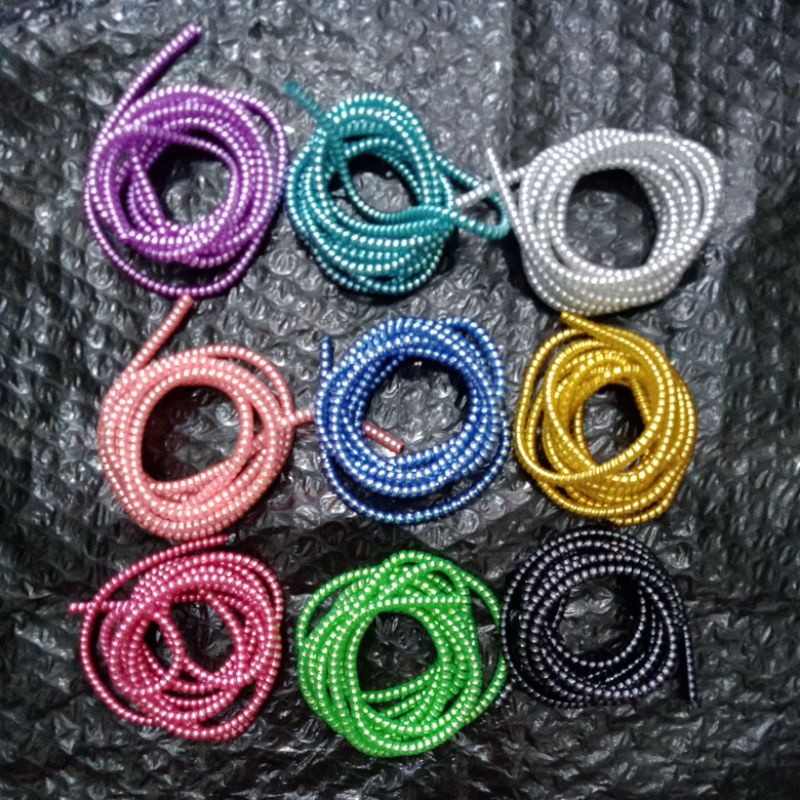 Pelilit Kabel Spiral Warna Metalic / Pelindung Cable Hp Charger Casan