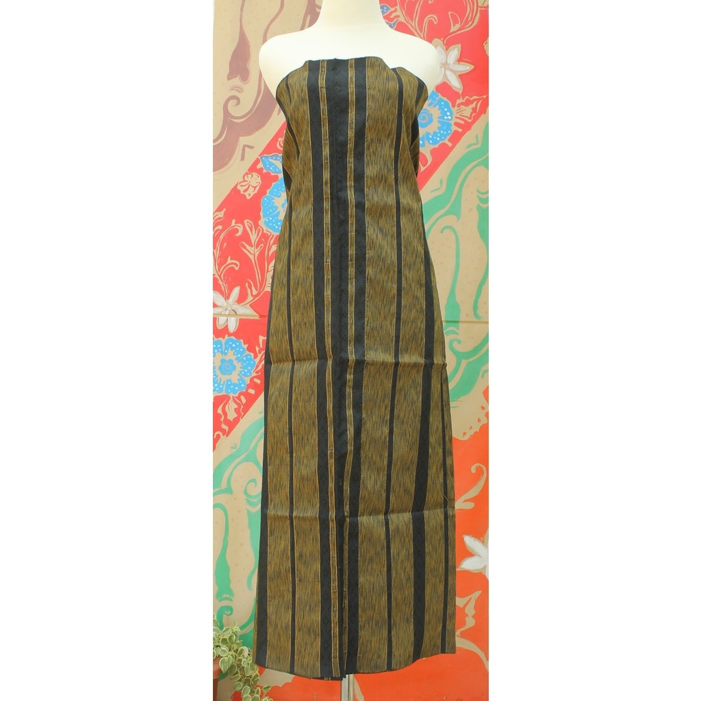 Kain Tenun Ikat Troso Jepara - Rectangle 2 Colours (3 varian: Black Gold, Grey-Purple, Red Gold)