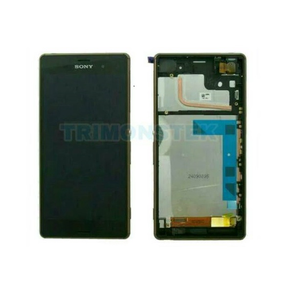 Layar LCD TS Touchscreen Frame Fullset SONY XPERIA Z3 SMALL D6603 ORI GOLD