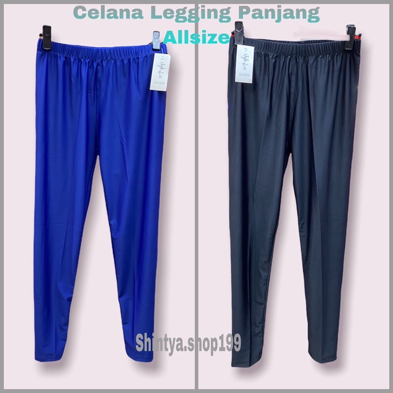 Celana Legging | Celana Leging Panjang Allsize Bahan Nilon Spandex