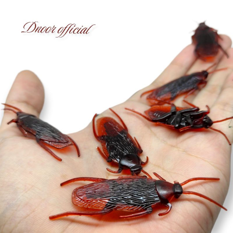 KECOA Mainan Kecoak Palsu Karet Plastik Mainan Usil Jahil Mirip Asli Prank Toy Fake Roach Cockroach