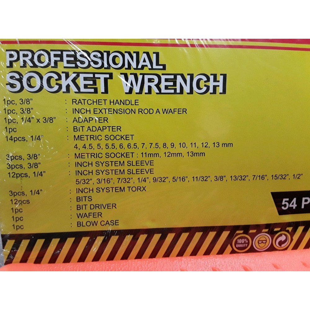 KUNCI SOK SET KENMASTER 54 PCS - SOCKET WRENCH KENMASTER - KUNCI SHOCK