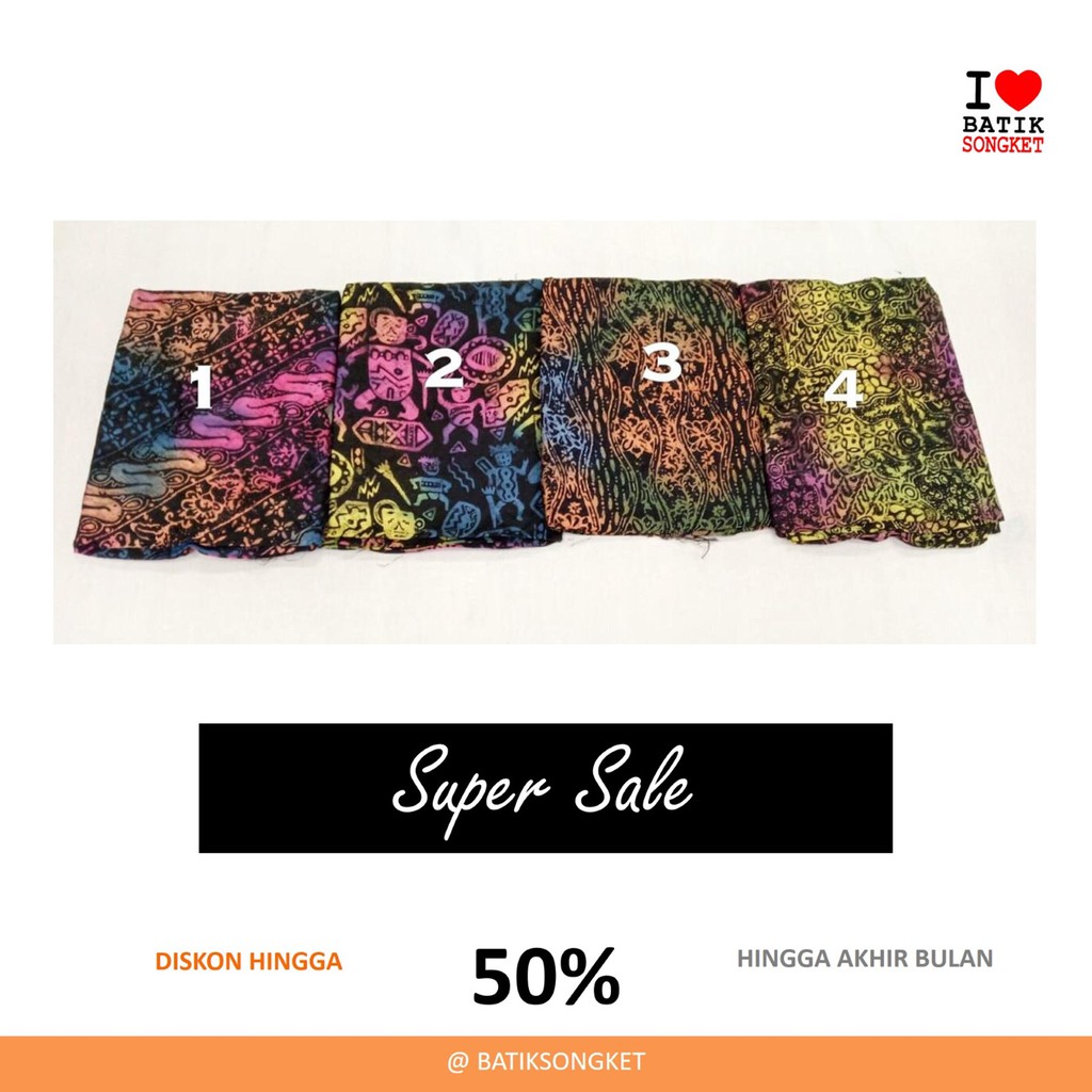 SALE VISCOS ALUR HITAM bahan kain batik cap viscose viskos