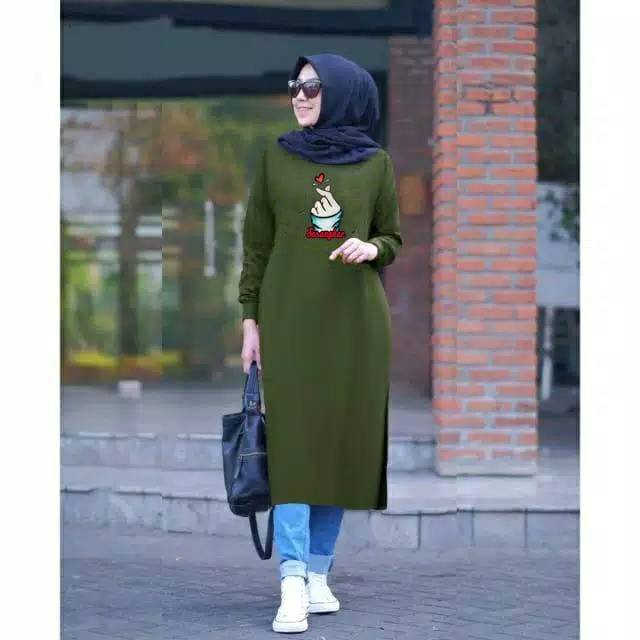 Tunik jumbo saranghae 4 warna