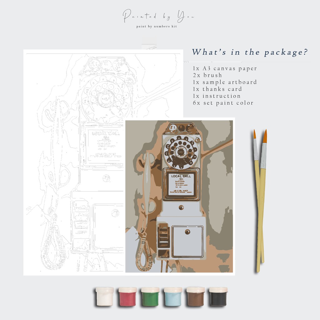 

Paint By Number Kit A3, retro series 2