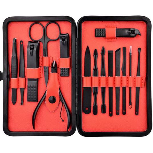 BIUTTE.CO Art Set Manicure Pedicure 15 in 1 Red PRO506 Grab Medan