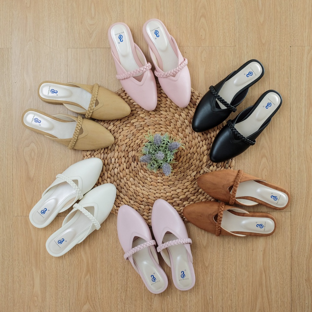 [SIAP KIRIM] ALOISE Mules Slip-On Wanita