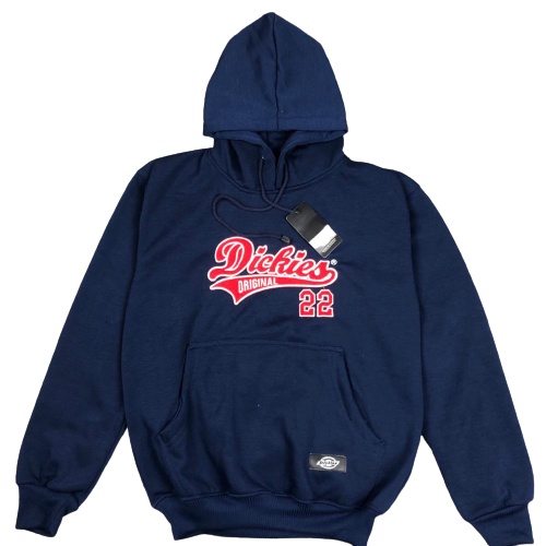 JAKET HOODIE DICKIES ORIGINAL 22 BORDIR EMBORDIERED  NAVY AND GREY/ABU