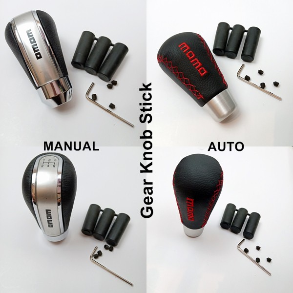 MOMO Manual / AUTO Shift Gear Stick KNOP Pegangan Tuas Pemindah GIGI MOBIL