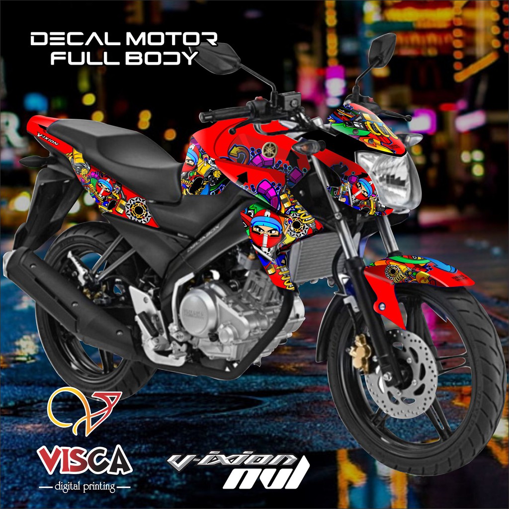 Decal Vixion NVL Decal Vixion New Stiker Vixion NVL Stiker Vixion New Baby Mechanic