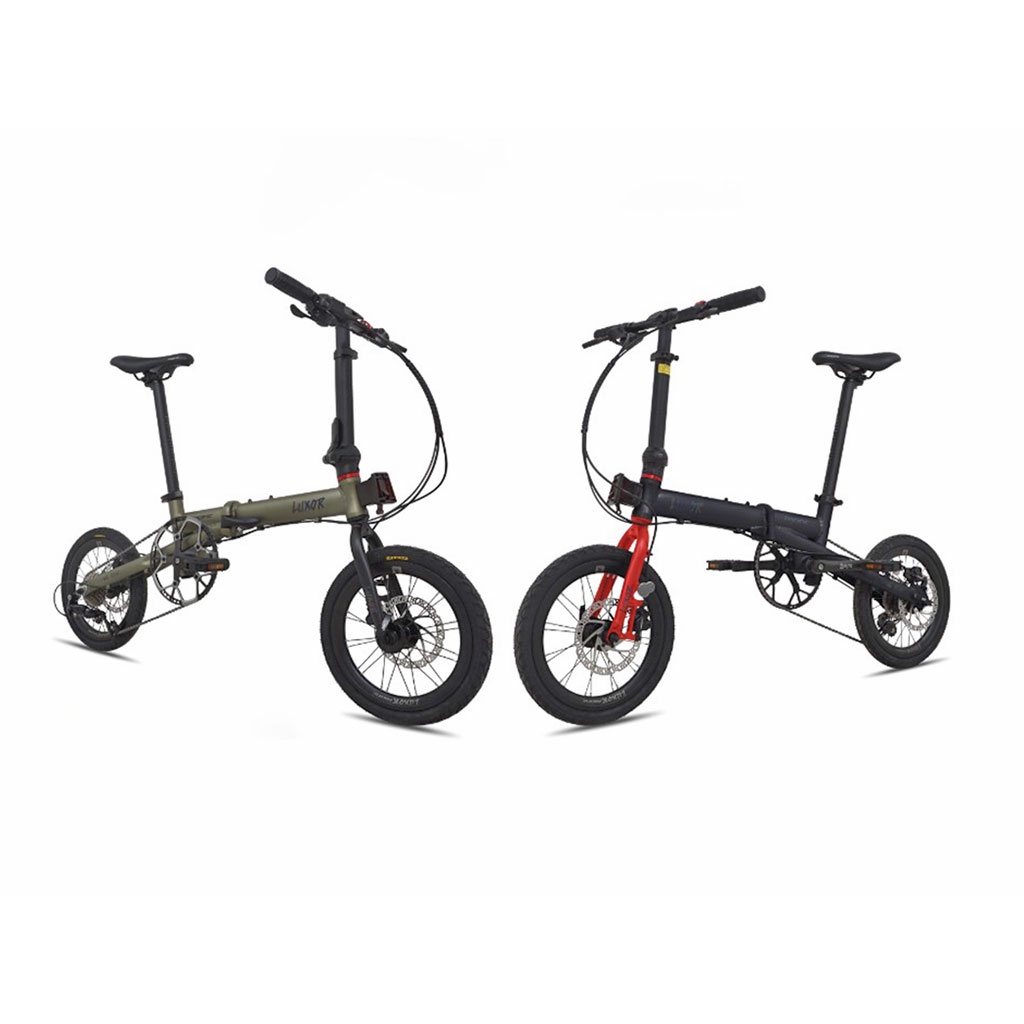 SEPEDA LIPAT PACIFIC LUXOR 16” 9 SPEED FRAME ALLOY SHIMANO SORA HYDRAULIC DISC BRAKE BICYCLE FOLDING BIKE