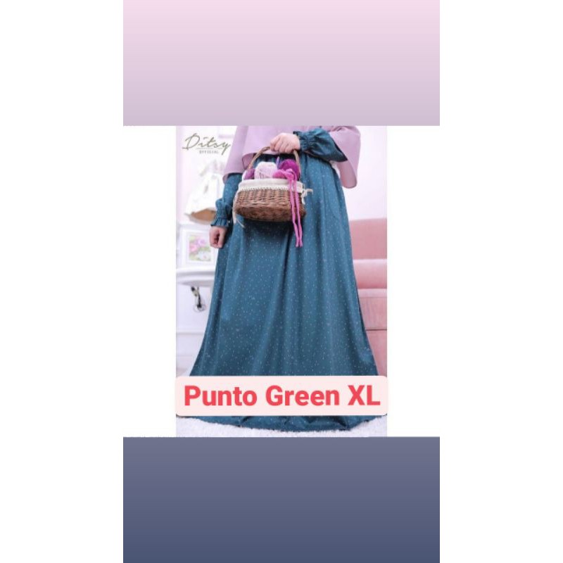 Ditsy Punto Green XL