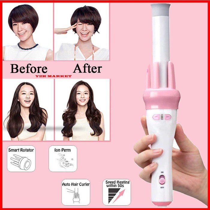 Auto Hair Curler Catokan Keriting Rambut Otomatis 8008 X-X curly 5in1