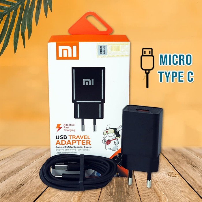 TRAVEL CHARGER XIAOMI USB MICRO FAST CHARGING CHARGER XIAOMI
