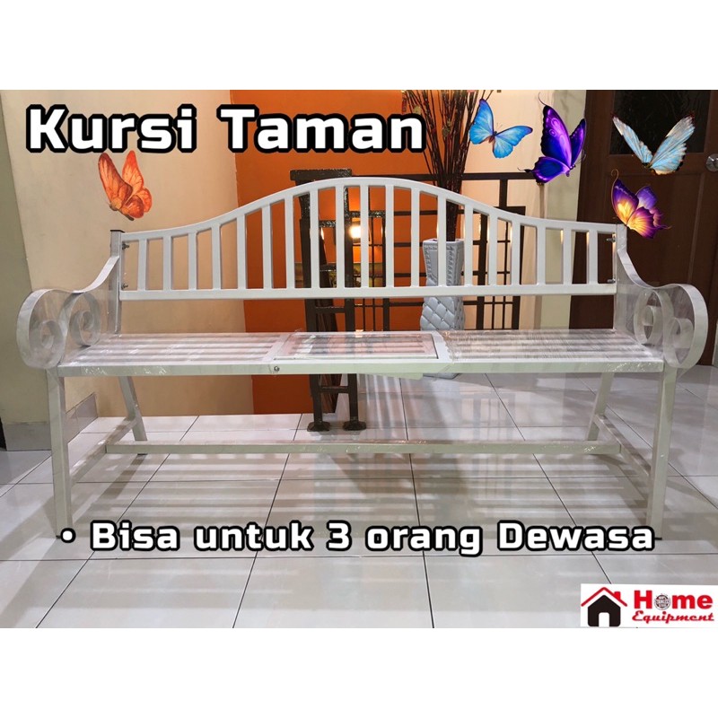  KURSI  TAMAN  PANJANG 150cm BISA UNTUK 3 ORANG DEWASA ATAU 