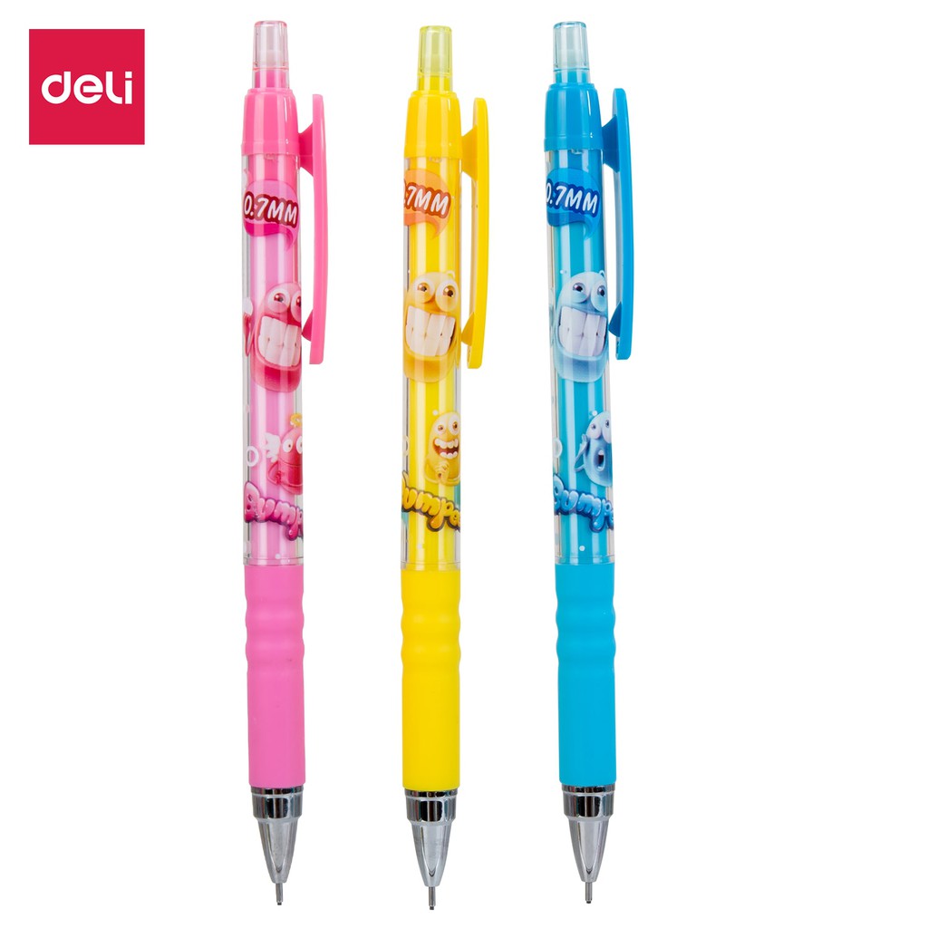 

Deli Pensil Mekanik Seri Bumpees 0.7mm Performa menulis yang halus EU60500