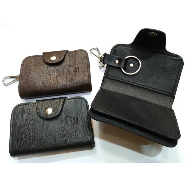 Gantungan kunci card holder kancing