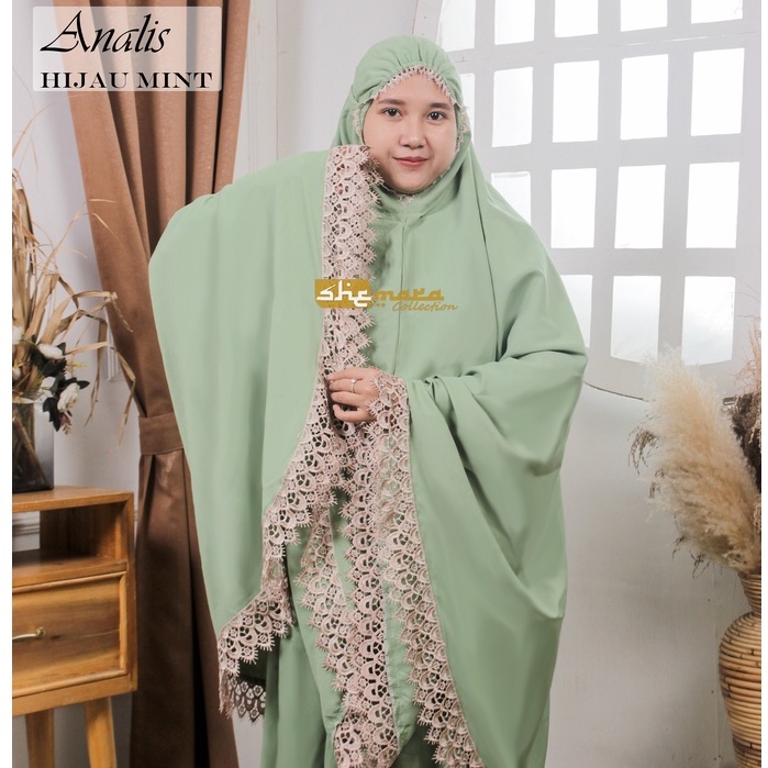 Mukena Dewasa Katun Premium Renda Mewah by SheMara - AnalisSeries