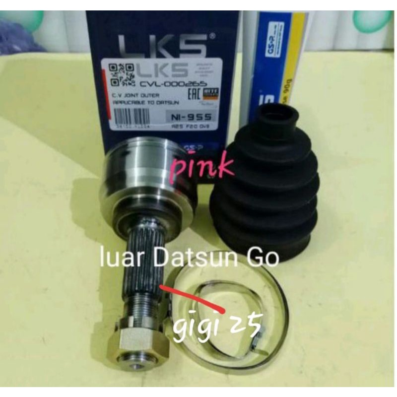 CV joint luar As Roda Depan Luar as kopel Datsun Go Datsun Go plus Datsun panca