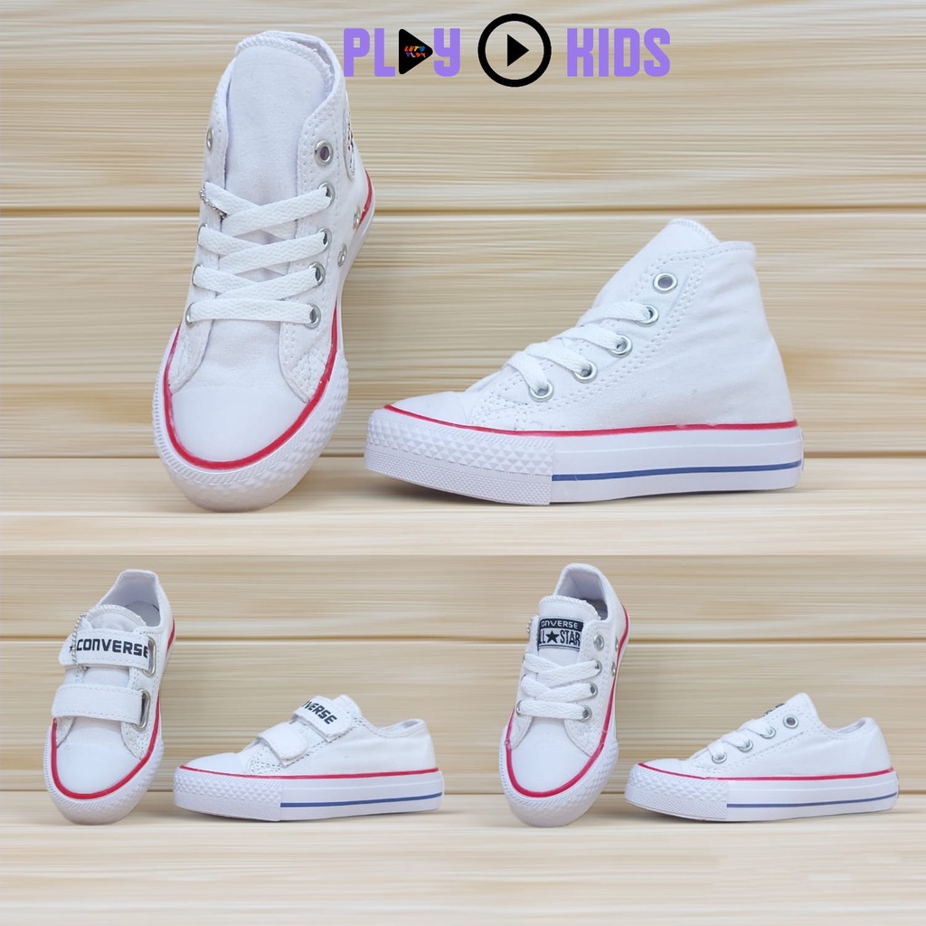 SEPATU SNEAKER ANAK LAKI-LAKI DAN PEREMPUAN USIA 1-8 TAHUN | SEPATU ANAK PEREMPUAN | SEPATU ANAK LAKI | SEPATU ANAK TK SD | SEPATU WARNA PUTIH SIZE 21-35