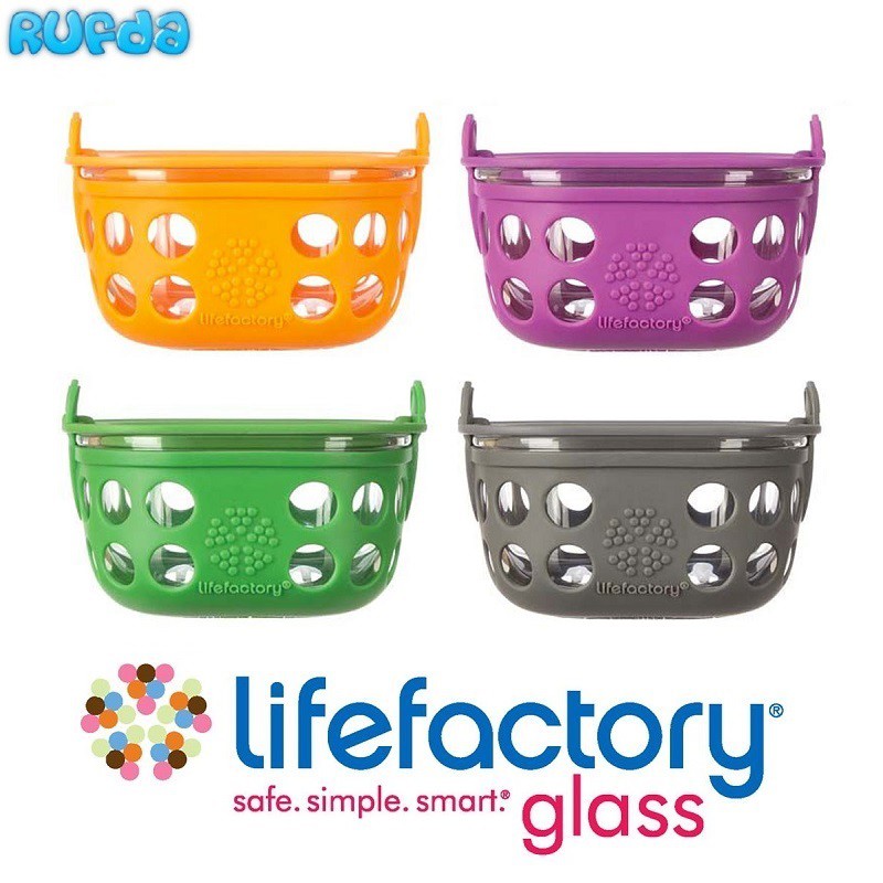 1 cups Lifefactory Glass Food Storage 240ml (Life Factory)