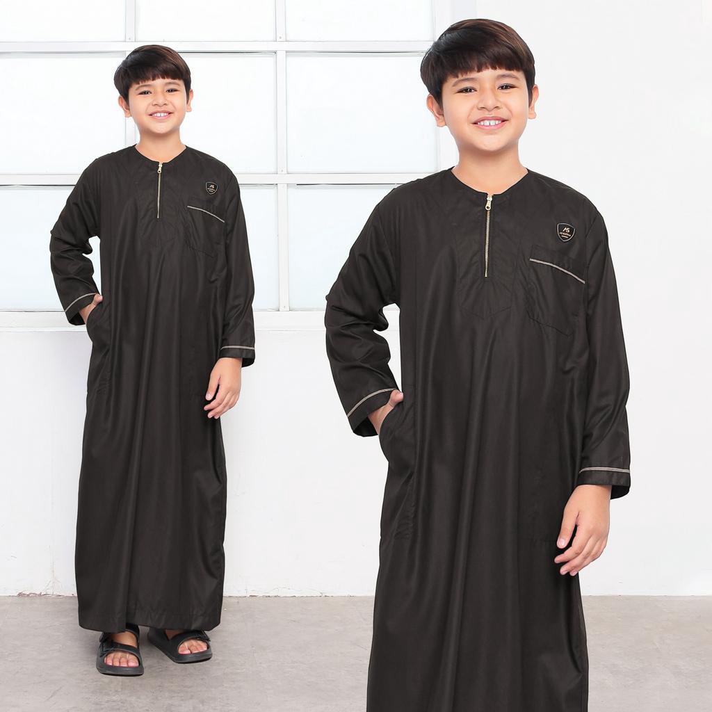 Jubah Anak Laki Laki Casual Lengan Panjang 9-16 Tahun Zaid Series Original Assuffah