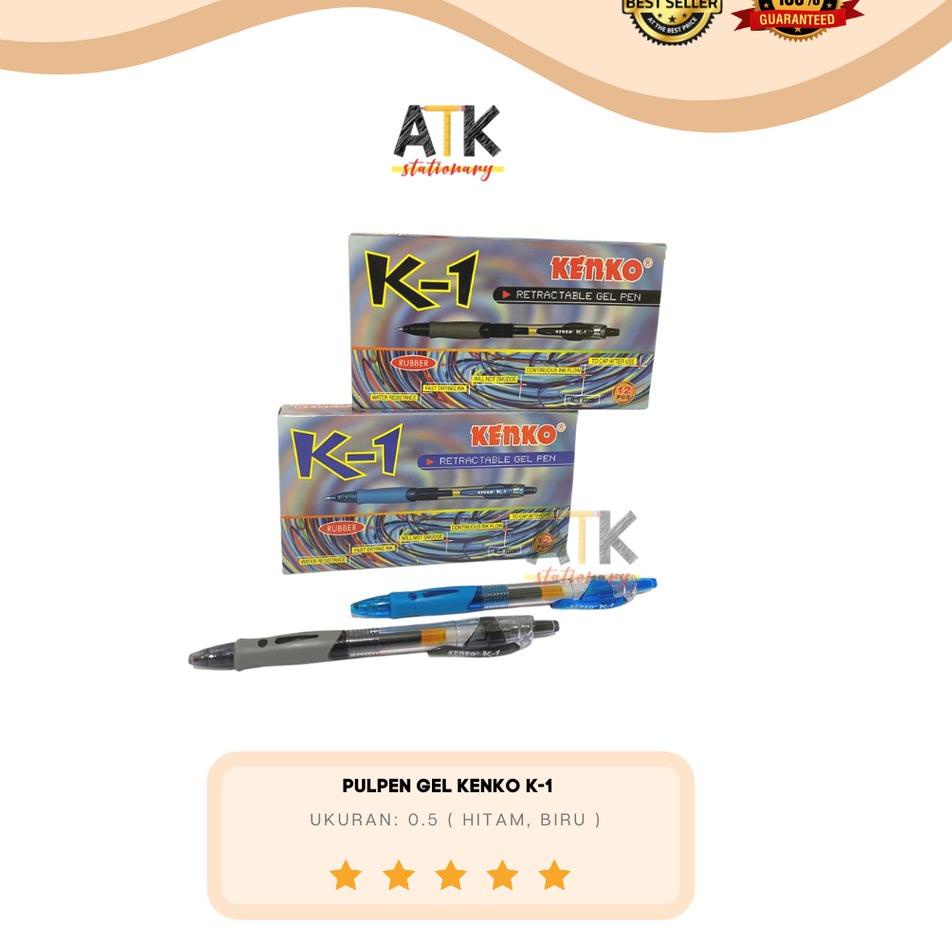 

Best! Pulpen Gel Kenko K1 0.5mm Atk