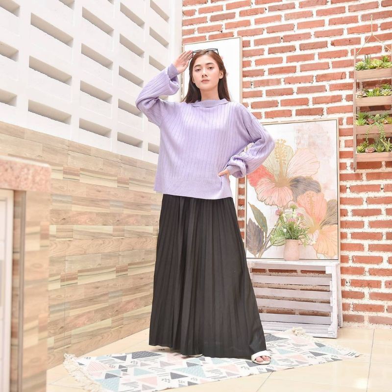 ARSYLLA PUFFY OVERSIZE SWEATER RAJUT WANITA TERMURAH KEKINIAN'