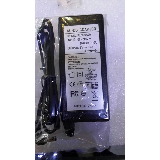 Adaptor 8V 3.6A untuk Mesin EDC